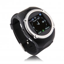 ZGPAX MQ998 Watch Phone Quad Band Single SIM Card 1.5 Inch Bluetooth FM Camera Black