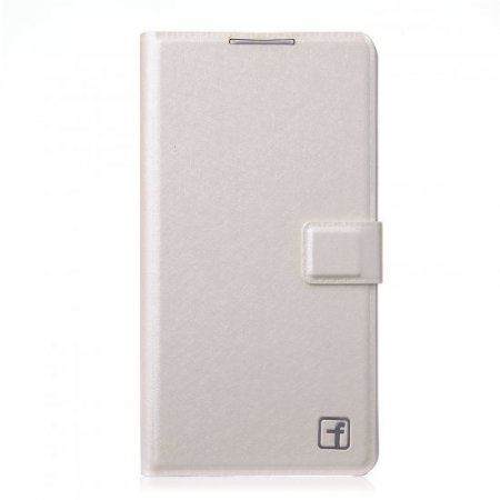 Fashion Flower Show Leather Stand Case Cover for Coolpad 8089 Smartphone White