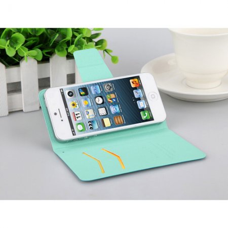 Universal 3.5-4.0 inch Protective Sucker Stand Leather Case Cover for Smartphones