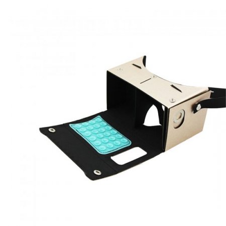 DIY Google Cardboard PU leather Material Virtual Reality 3D Glasses for Mobile Phones