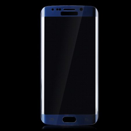 0.2mm Electroplating Tempered Glass Screen Protector for SAMSUNG S6 Edge Dark Blue