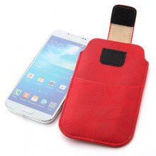 Portable H Style Insert Belt Leather Case Cover for Samsung Galaxy S4 I9300