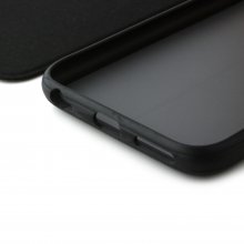 Fashion Brush Protective Flip Cover Case For iPhone 6 Smartphone Black