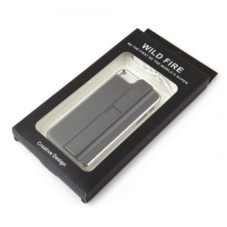 Back Case Back Cover with Electronic Lighter for iPhone 5 Black