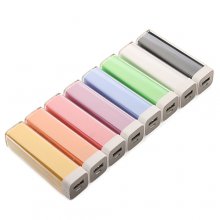 Fashion Portable 3100mAh Lipstick Style Mobile Power Bank for iPhone Mobile Phone 8 Color
