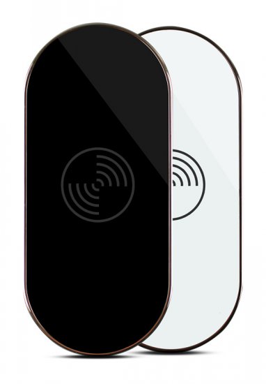 UP3 Portable Arc-shaped Qi Wireless charging Transmitter with LED Indicator 5W Black