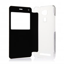 Original Protective Case S-view Flip Cover Case for Oukitel U8 Smartphone Black
