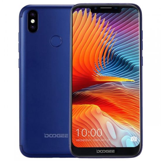 DOOGEE BL5500 LITE 2GB RAM 16GB ROM MTK6739WA 1.3GHz Quad Core 6.19 Inch 2.5D IPS Corning Gorilla Glass 3 Screen Dual Camera Android 8.1 4G LTE Smartphone