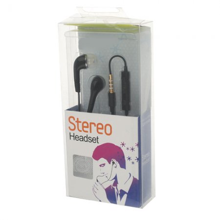Fashion Stereo Headset Volume Adjustable White and Black