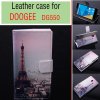 Fashion Painting Tower Flip Cover Stand Case For Doogee DG550 Smartphone