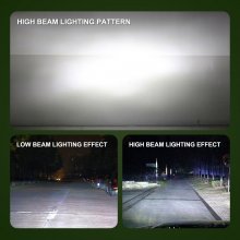 9007 LED Headlight Bulb,30mm Heatsink Base CSP Chips 10000 Lumens Hi/Lo 6500K Xenon White Extremely Super Bright Conversion Kit of 2