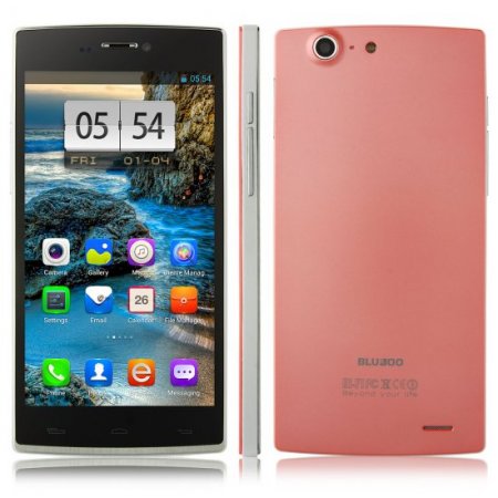 BLUBOO X2 Smartphone MT6592 5.0 Inch IPS OGS 7.6mm Slim 1GB 16GB Android 4.2 OTG - Pink