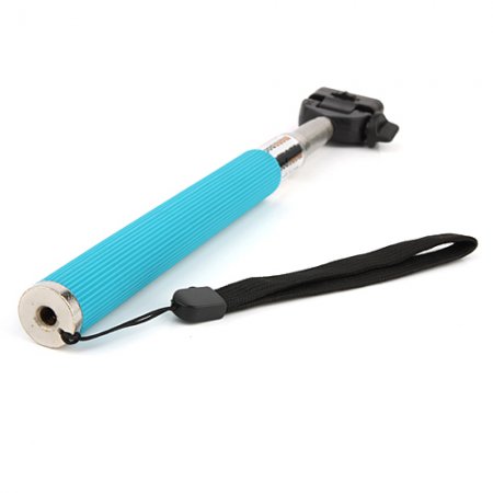 ST-55 B-Type Handheld Digital Camera Monopod Tripod Bottom Bracket for GoPro Blue