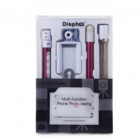 Multi-function Bluetooth Phone Photo-taking Monopod for iPhone Android Phone Rose