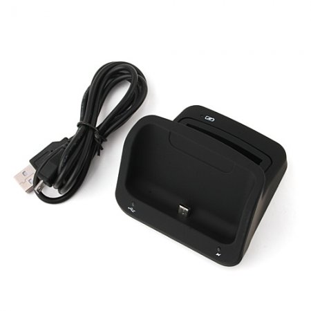 Cradle with 2nd BST Slot Dock Charger Base Charging Cradle Stand Holder for Samsung Galaxy S3 S2 i9100