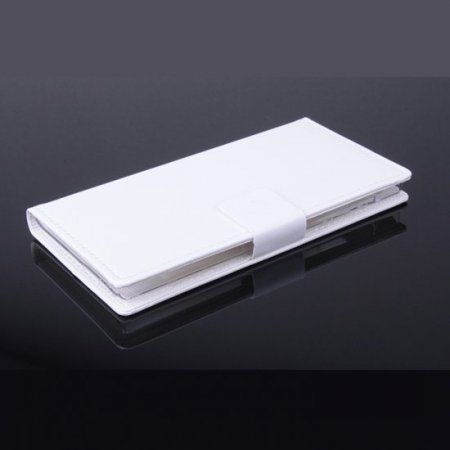 Leather Flip Cover Case Stand for Nibiru H1 Smartphone White