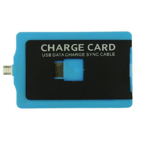 Portable Card Type Micro USB Data Cable for Cell Phones Tablet PC