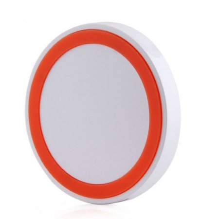 Q5 Portable Mini Wireless Charger Pad for Qi Compliant Devices White&Orange