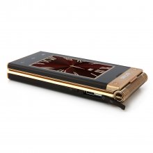 OTIUM W2014 Flip Phone Dual Touch Screen Android 4.2 MTK6572 GPS 3.0 Inch- Gold