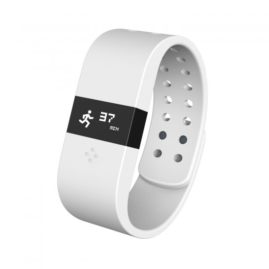 ERI Fitness Activity Tracker Bracelet Pedometer Sleep Monitor for Android iOS White