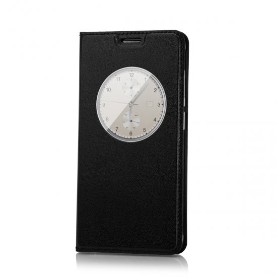 Original Protective Case S-View Flip Cover for DOOGEE Iron Bone DG750 Smartphone Black