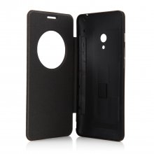 Original S-View Flip Cover Case Leather Case for Zenfone 5 Smartphone Black