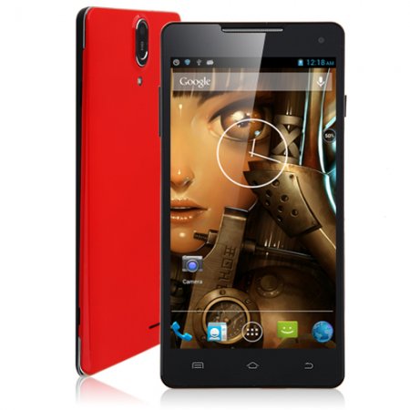 S8 Smartphone Android 4.2 MTK6589 Quad Core 6.0 Inch HD Screen 3G Gesture Sensing 1GB 16GB -Red