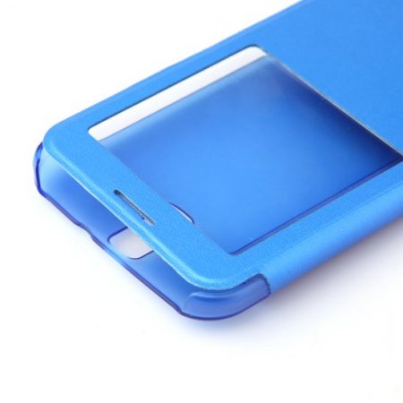 Original S-View Flip Cover Case for ZOPO ZP998 Octa Core Smartphone- Blue