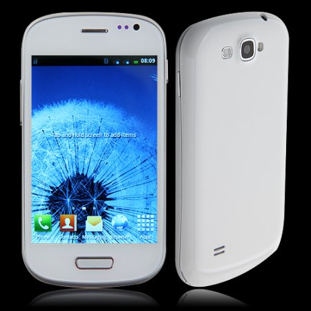 Mini I9300 Smartphone Android 2.3 SC8810 1.0GHz 4.0 Inch WiFi FM -White