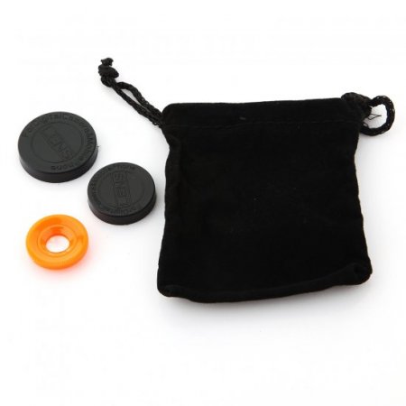 3-IN-1 Universal Wide-angle + Macro Lens + Fish Eye Photo Lens Orange