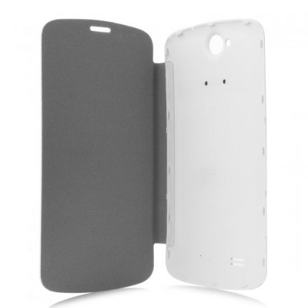 White Filp Case Battery Cover Case For AMPE A605 Smartphone & SANEI G606 Smartphone
