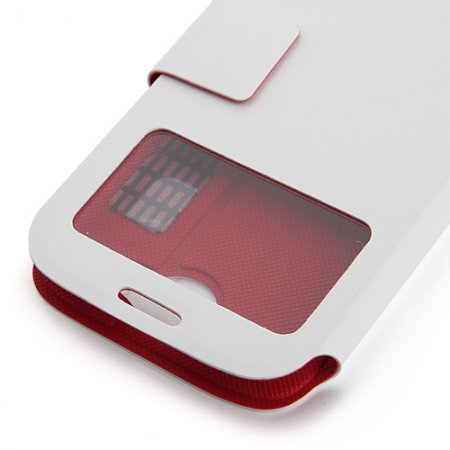 ZeroFire S-View Flip Cover Protective Stand Case for ThL W8S W8 Series Smartphone- White