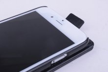 4.7Inch Protective PU Leather Flip Case for iPhone 6 Smartphone Black