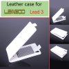 Leather Flip Cover Case Stand for Leagoo Lead 3 Smartphone White