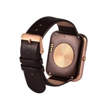 Zeblaze Rover Smart Watch Toughened OGS Panel MTK2501 BT4.0 Premium Leather Strap Gold
