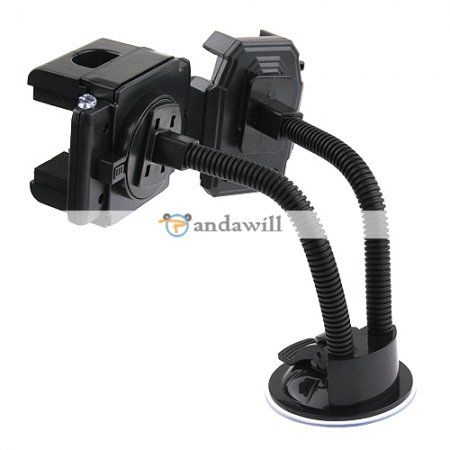 2 in 1 Adjustable Holder Car Windshield Sucker Mount for Cell Phone PDA MP4/MP3