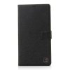 Fashion Leather Flip Cover Stand Case for MEIZU m1 note Smartphone Black