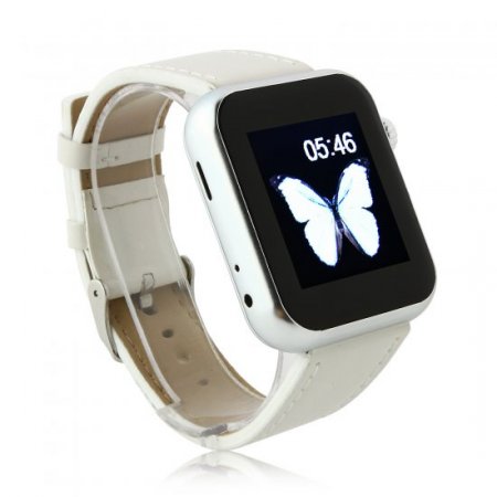 Atongm AW08 Bluetooth Watch Smart Watch with Call MMS Pedometer Anti-lost White