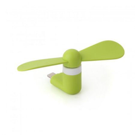 Portable Lightning 8pin Male USB Fans for iPhone 5/ 5S/ 6 Green