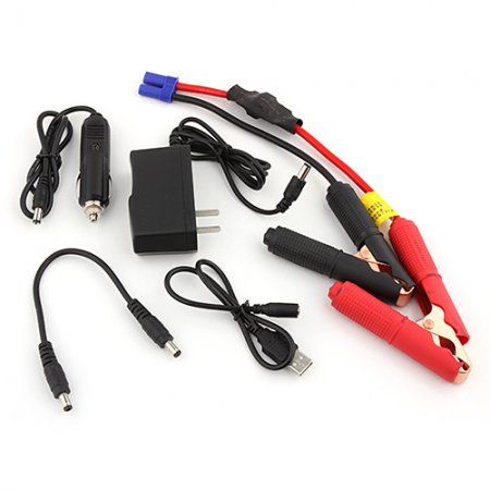 12000mAh Multi-function Automobile Igniter Power Bank for Sedan iPhone iPad White