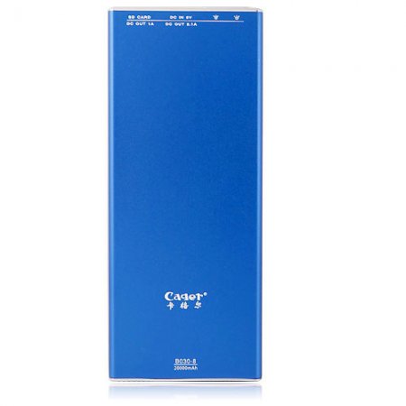 20000mAh Cager B030-8 Intelligent Power Bank With SD Slot for iPhone iPad iPod Cell Phones