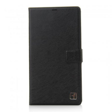 Fashion Leather Flip Cover Stand Case for MEIZU m1 note Smartphone Black