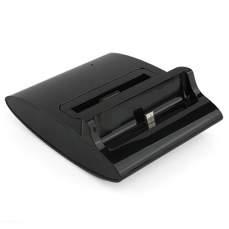 3 in 1 Battery Charger + OTG + Micro USB Charging Dock Base for Samsung i9300 Black Color