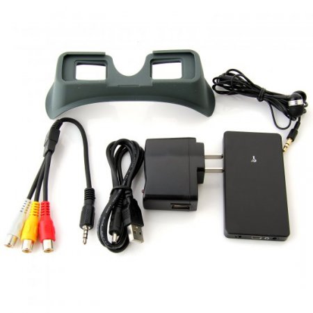 27" Virtual Screen Personal 2D/3D Viewer Headband Video Glasses Cinema 16:9 with AV-In