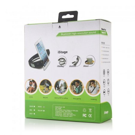 ASD-1004 Bluetooh Speaker PC Stand Speaker Foldable Wearable Bass Mic