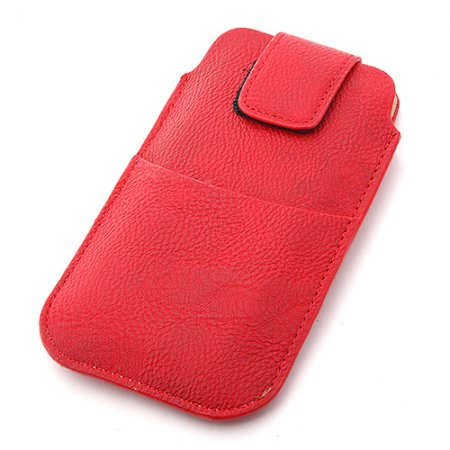 Portable H Style Insert Belt Leather Case Cover for Samsung Galaxy S4 I9300