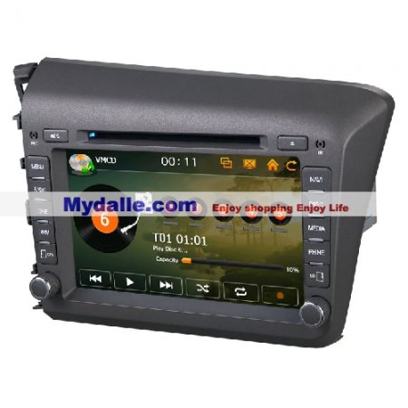 8 inch Car autoradio gps navigation system player Special Car dvd for Honda Civic 2012