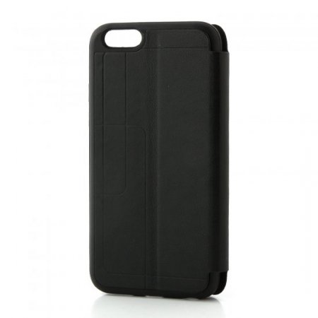 Fashion Protective Flip Cover Case For iPhone 6 Smartphone Black