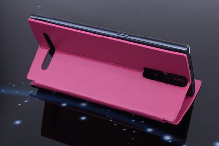 Leather Flip Cover Stand Case for Elephone G6 Smartphone Rose