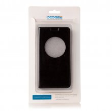 Original Protective Case S-View Flip Cover for DOOGEE Iron Bone DG750 Smartphone Black